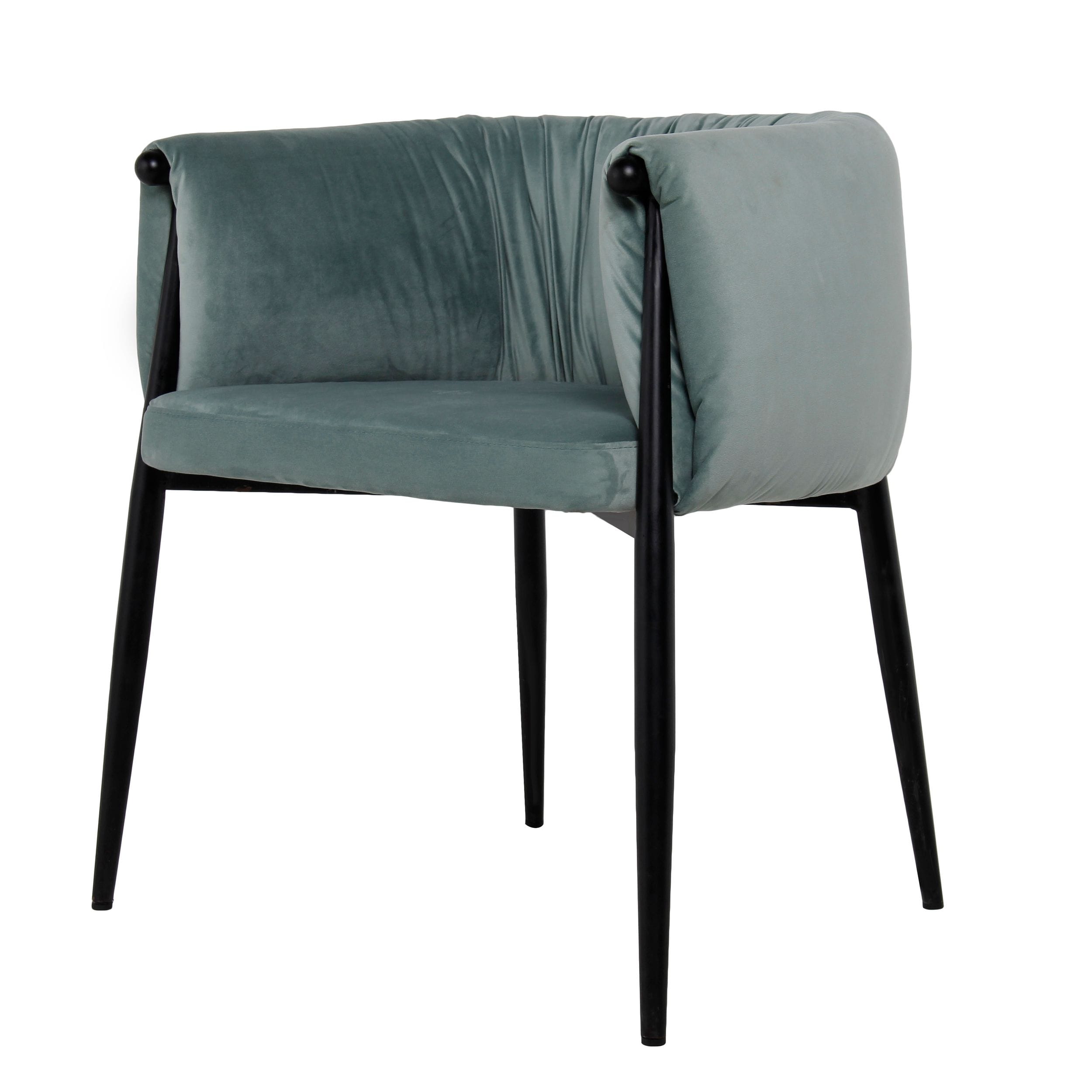 Modrest Belcaro - Modern Light Green Fabric Dining Chair-Dining Chair-VIG-Wall2Wall Furnishings