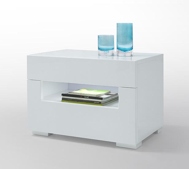 Modrest Ceres - Modern LED Lacquer Nightstand-Nightstand-VIG-Wall2Wall Furnishings