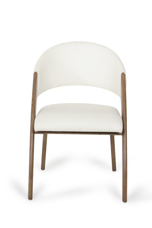 Modrest Lucas Modern Cream Dining Chair-Dining Chair-VIG-Wall2Wall Furnishings