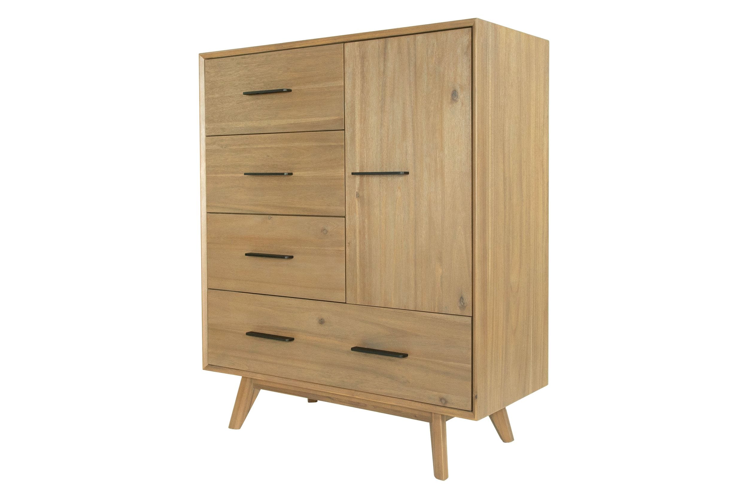Modrest Claire - Contemporary Natural Light Mocha Acacia Chest-Chest-VIG-Wall2Wall Furnishings