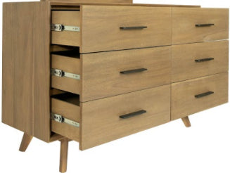 Modrest Claire - Contemporary Natural Light Mocha Acacia Dresser-Dresser-VIG-Wall2Wall Furnishings