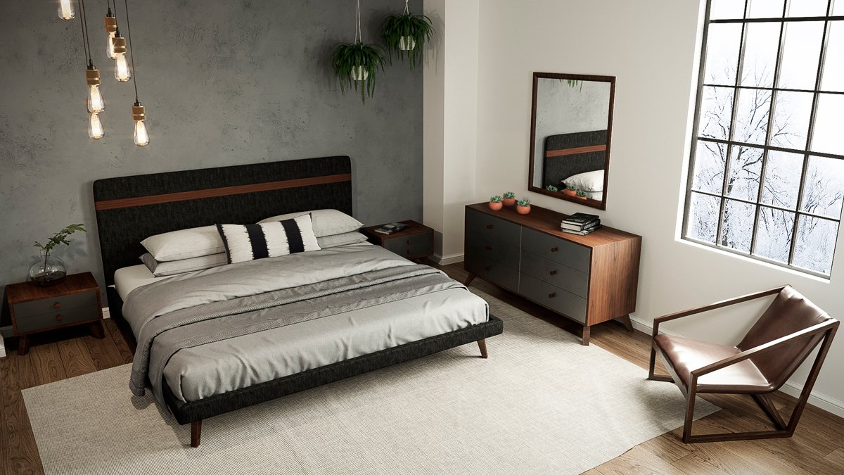 Nova Domus Dali Modern Grey & Walnut Dresser-Dresser-VIG-Wall2Wall Furnishings