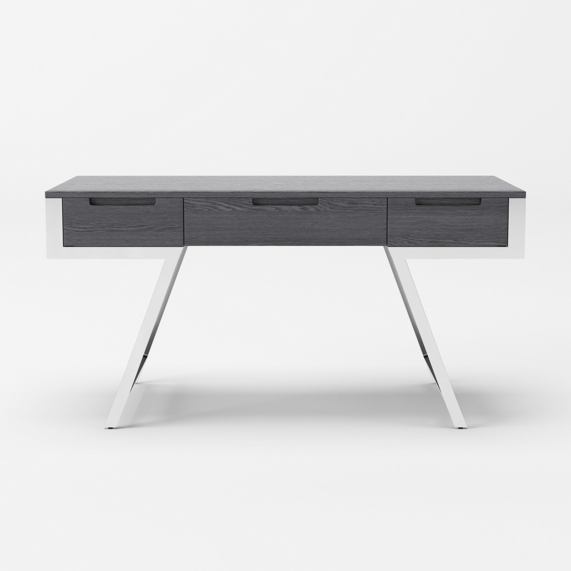 Modrest Dessart - Modern Elm Grey Office Desk-Desk-VIG-Wall2Wall Furnishings