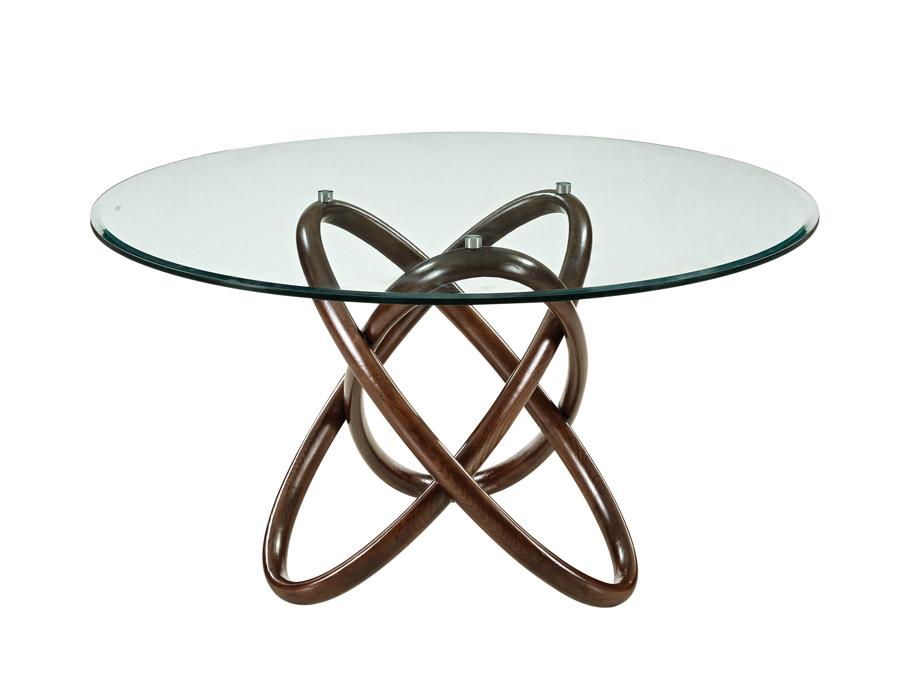 Modrest Mason Modern Round Glass Dining Table-Dining Table-VIG-Wall2Wall Furnishings