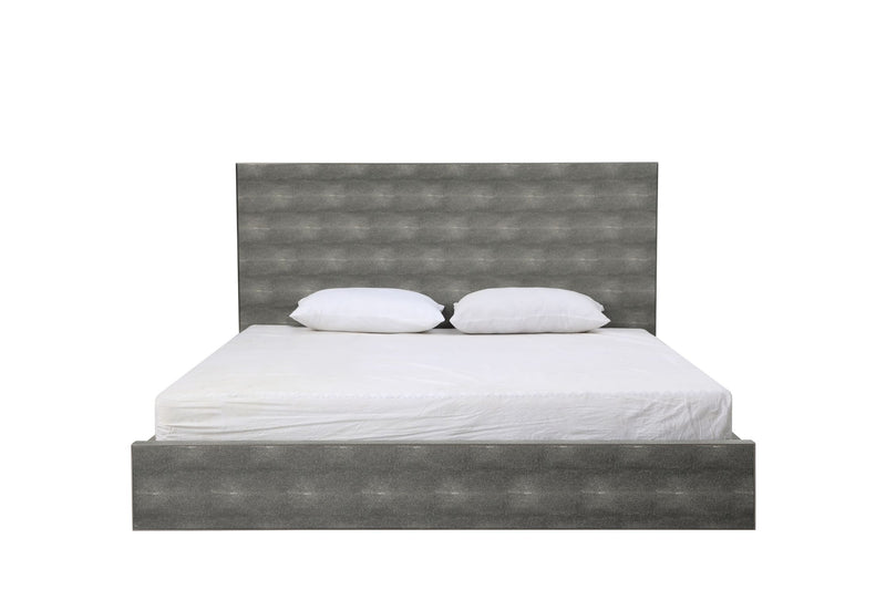 Modrest Dynasty - Modern Shagreen Eastern King Bed-Bed-VIG-Wall2Wall Furnishings