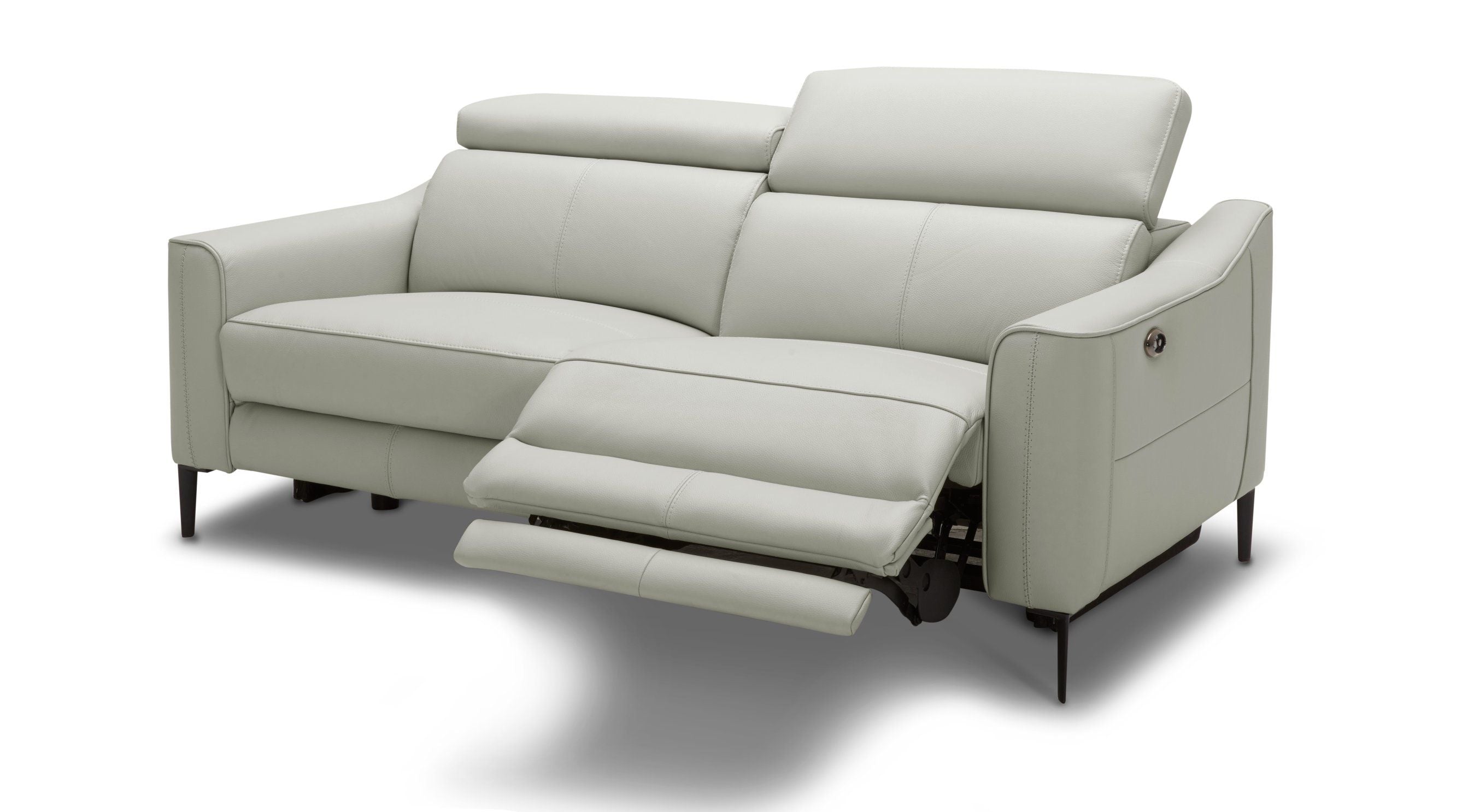Divani Casa Eden - Modern Grey Leather Sofa-Sofa-VIG-Wall2Wall Furnishings