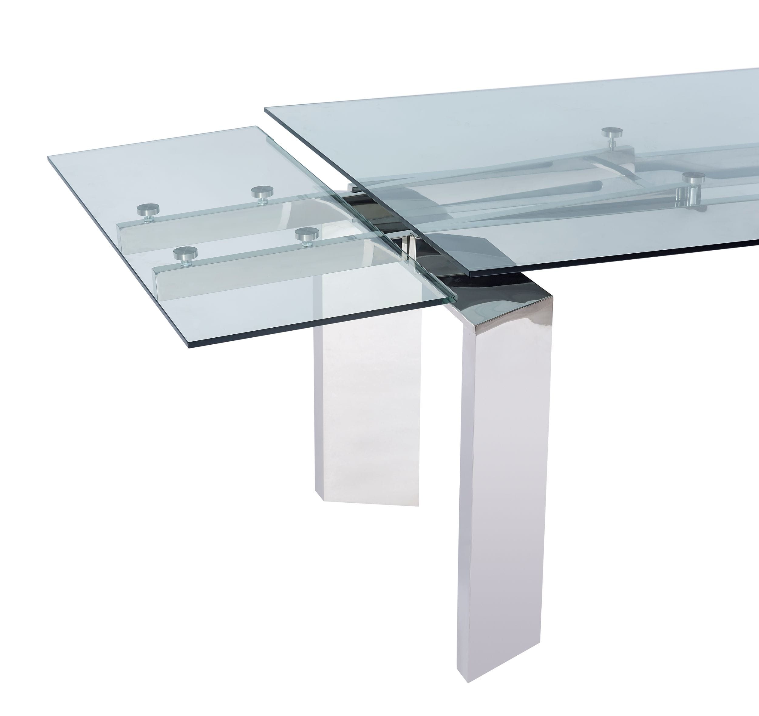Modrest Viking - Modern Extendable Glass Dining Table-Dining Table-VIG-Wall2Wall Furnishings