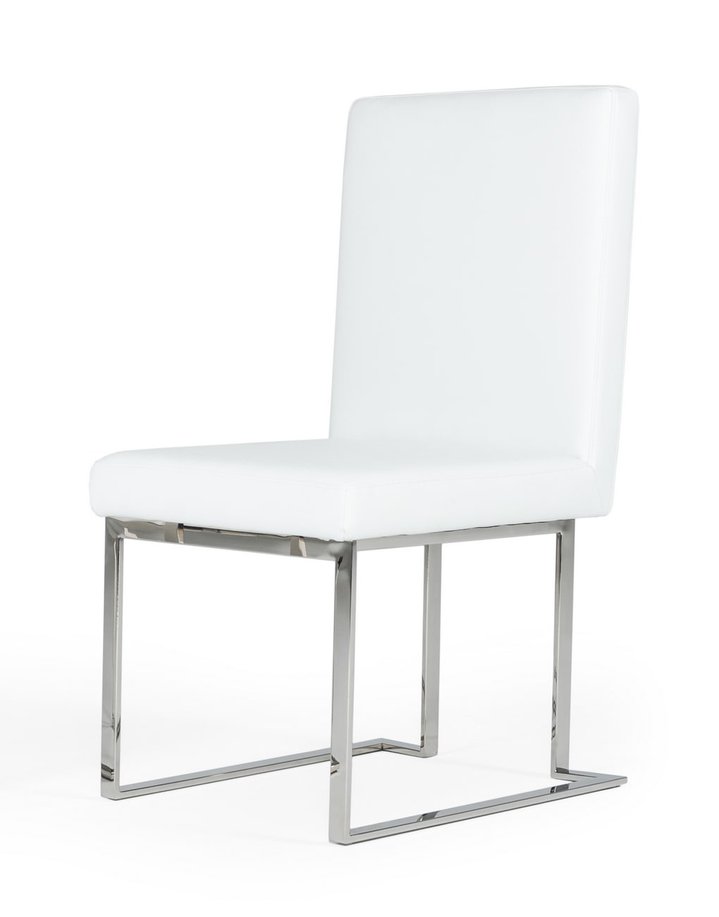 Modrest Fowler - Modern White Leatherette Dining Chair Set of 2-Dining Chair-VIG-Wall2Wall Furnishings