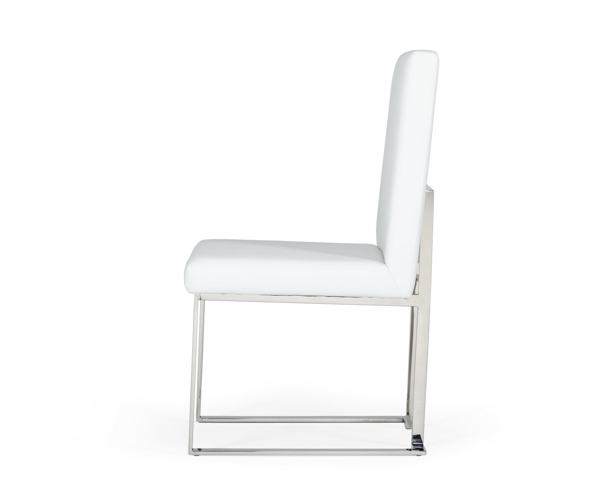 Modrest Fowler - Modern White Leatherette Dining Chair Set of 2-Dining Chair-VIG-Wall2Wall Furnishings