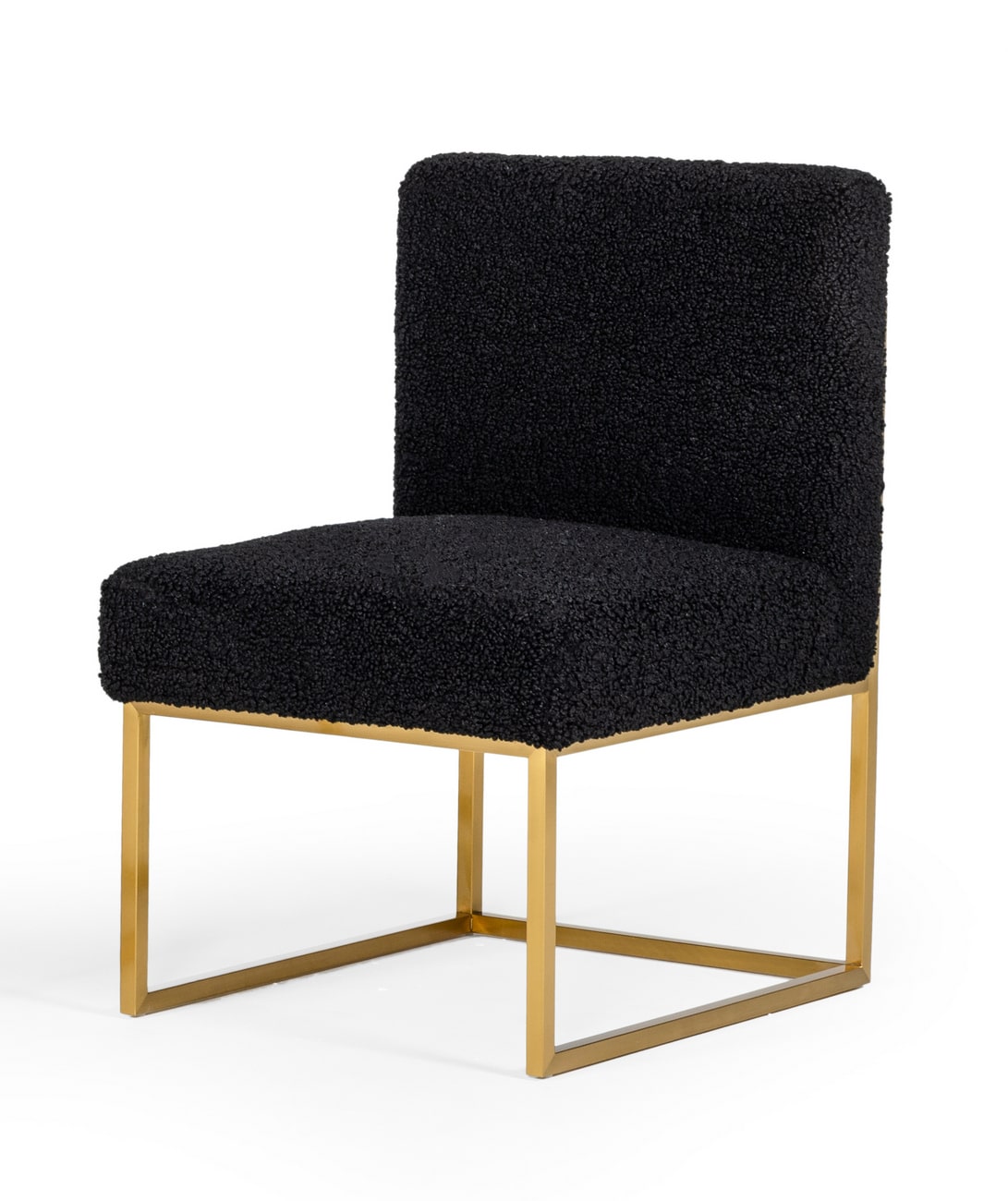 Modrest Garvin - Glam Black and Gold Fabric Accent Chair-Lounge Chair-VIG-Wall2Wall Furnishings