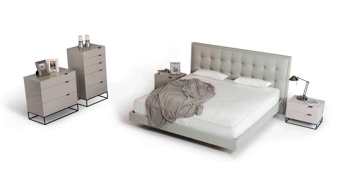 Modrest Hera Modern Leatherette Bed-Bed-VIG-Wall2Wall Furnishings