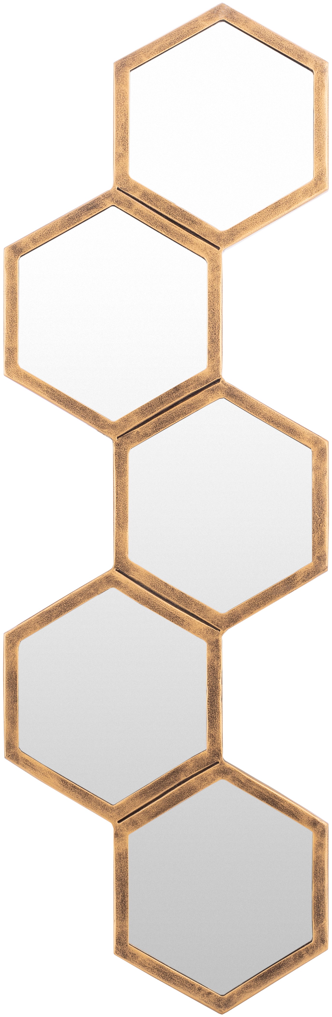 Honeycomb Mirror 1-Mirror-Surya-Wall2Wall Furnishings