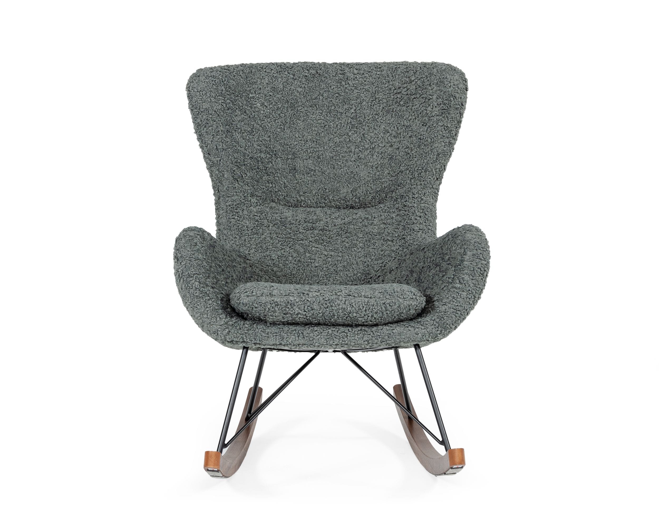 Modrest Ikard - Modern Grey Sheep Rocking Chair-Accent Chair-VIG-Wall2Wall Furnishings