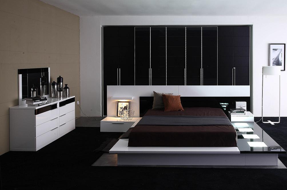 Modrest Impera Contemporary Lacquer Platform Bed-Bed-VIG-Wall2Wall Furnishings
