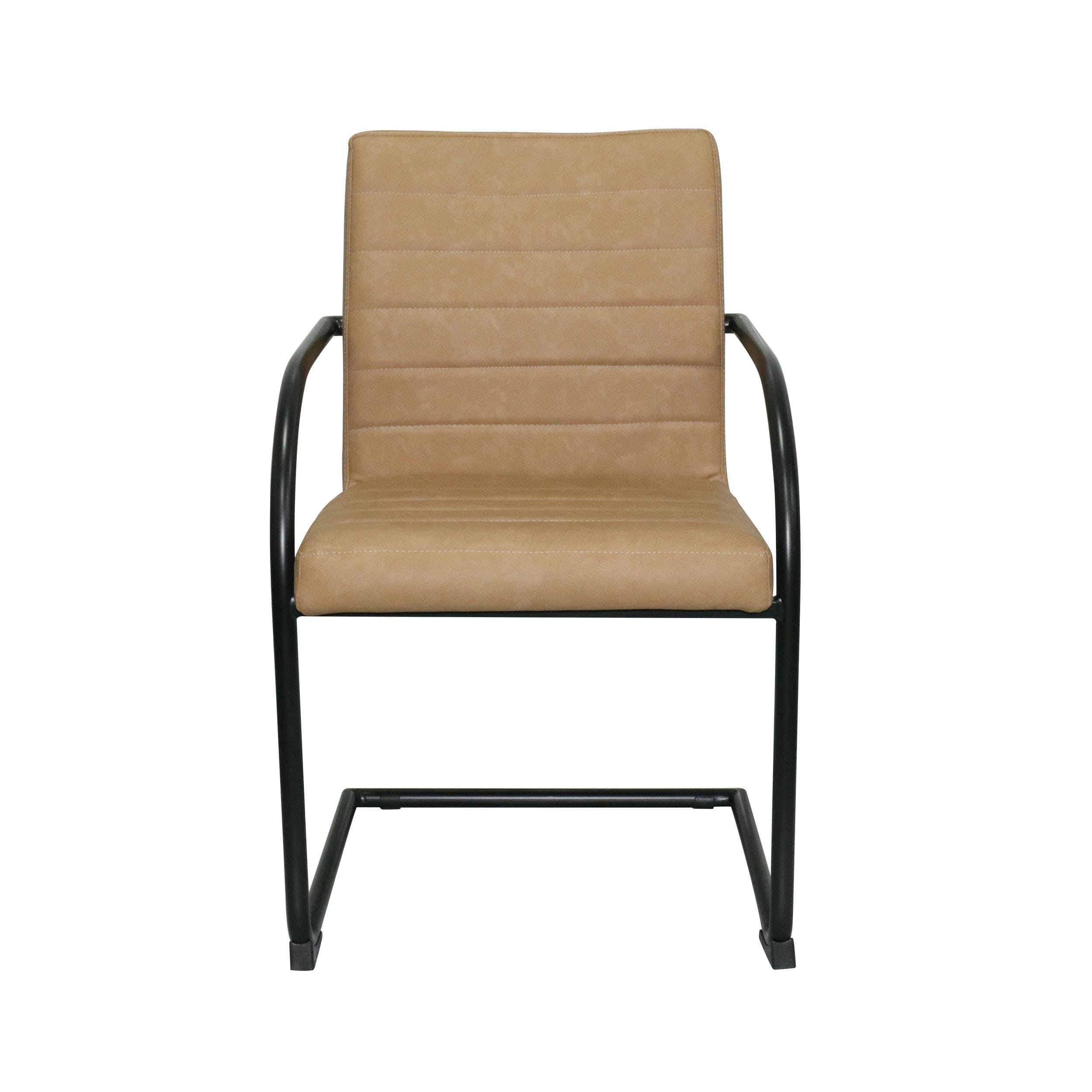 Modrest Ivey - Modern Tan Dining Chair (Set of 2)-Dining Chair-VIG-Wall2Wall Furnishings