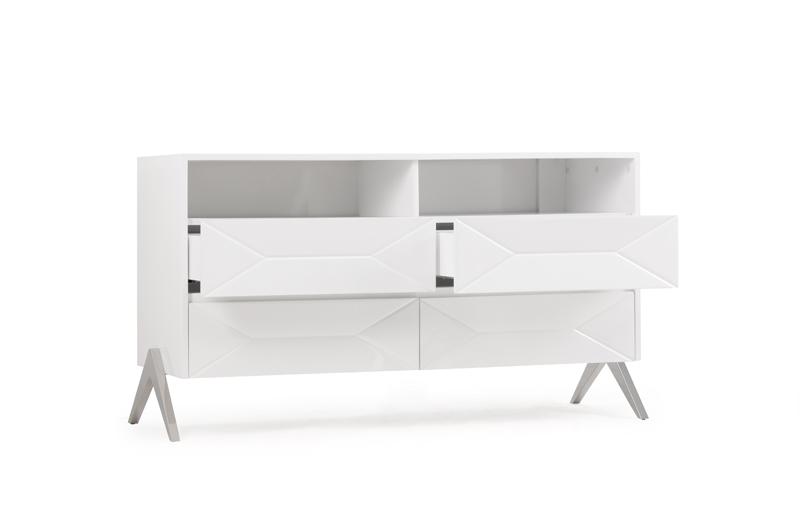 Modrest Candid Modern White Dresser-Dresser-VIG-Wall2Wall Furnishings
