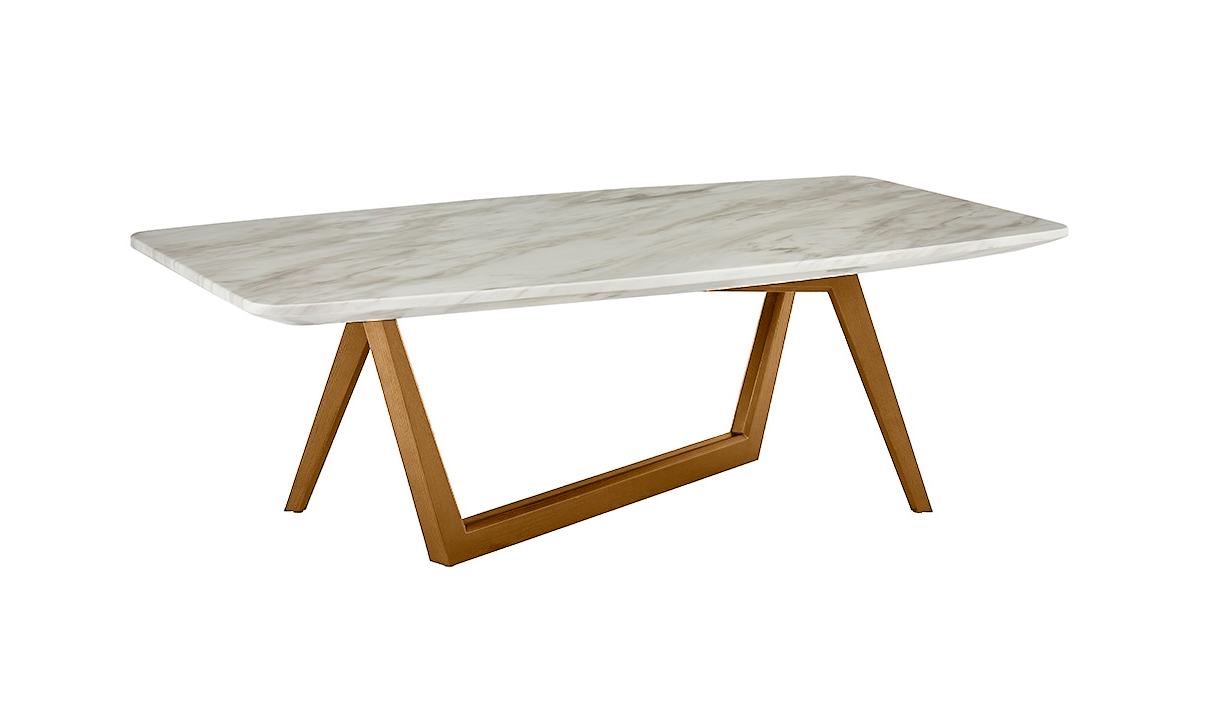 Modrest James - Mid Century Walnut + Ceramic Coffee Table-Coffee Table-VIG-Wall2Wall Furnishings