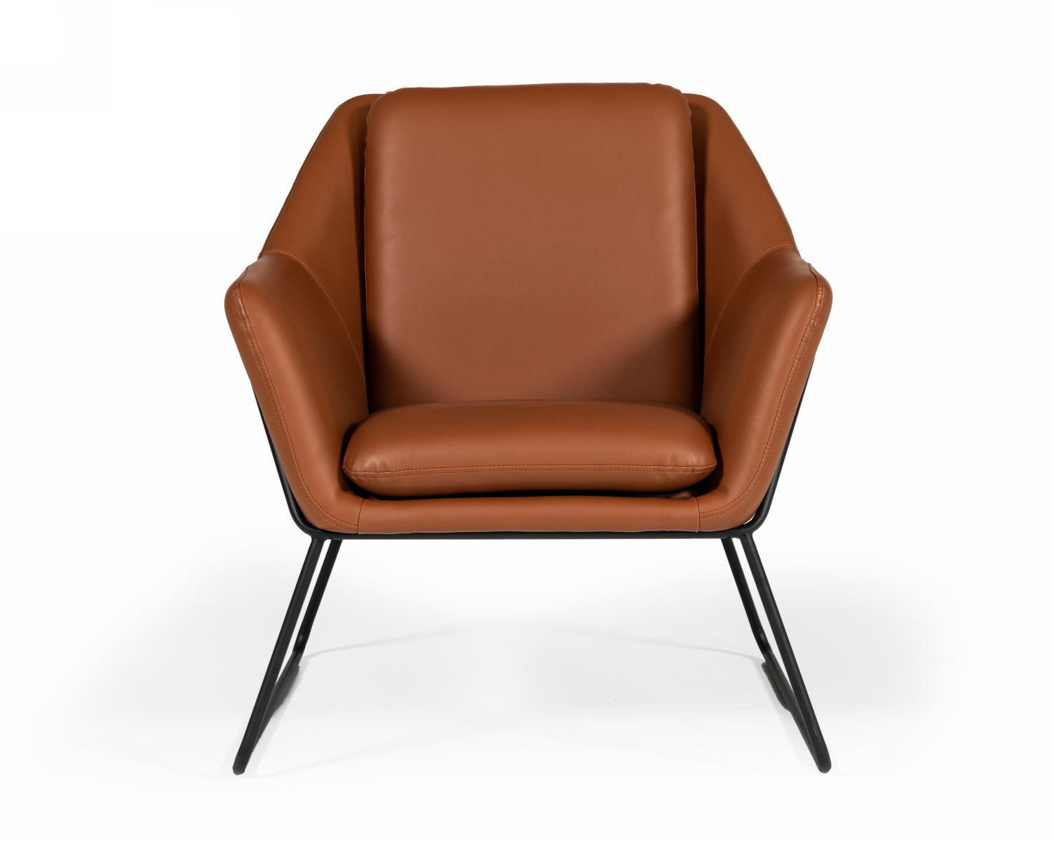 Modrest Jennifer - Industrial Eco-Leather Accent Chair-Lounge Chair-VIG-Wall2Wall Furnishings