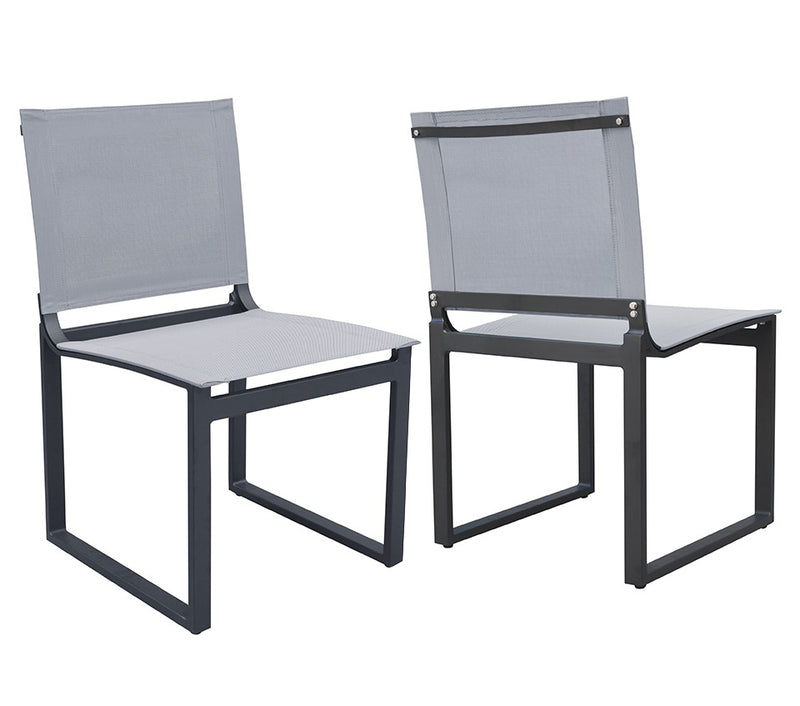 Renava Kayak - Modern Outdoor Dark Charcoal Dining Chair (Set of 2)-Outdoor-VIG-Wall2Wall Furnishings