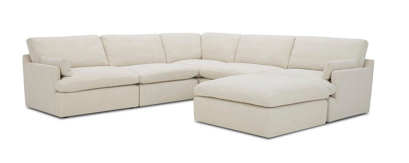 Divani Casa Danica - Modern Grey Sectional Sofa-Sectional Sofa-VIG-Wall2Wall Furnishings