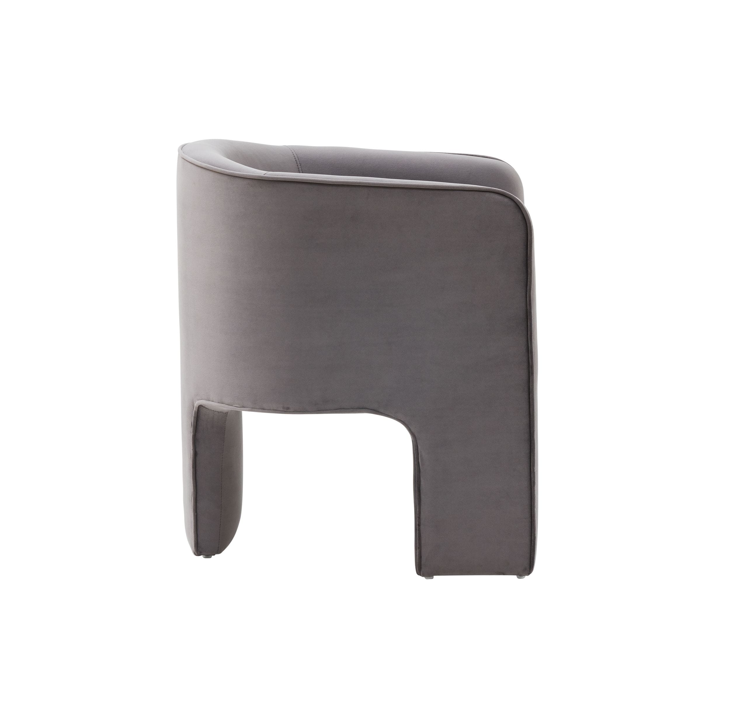 Modrest Kyle Modern Dark Grey Accent Chair-Lounge Chair-VIG-Wall2Wall Furnishings