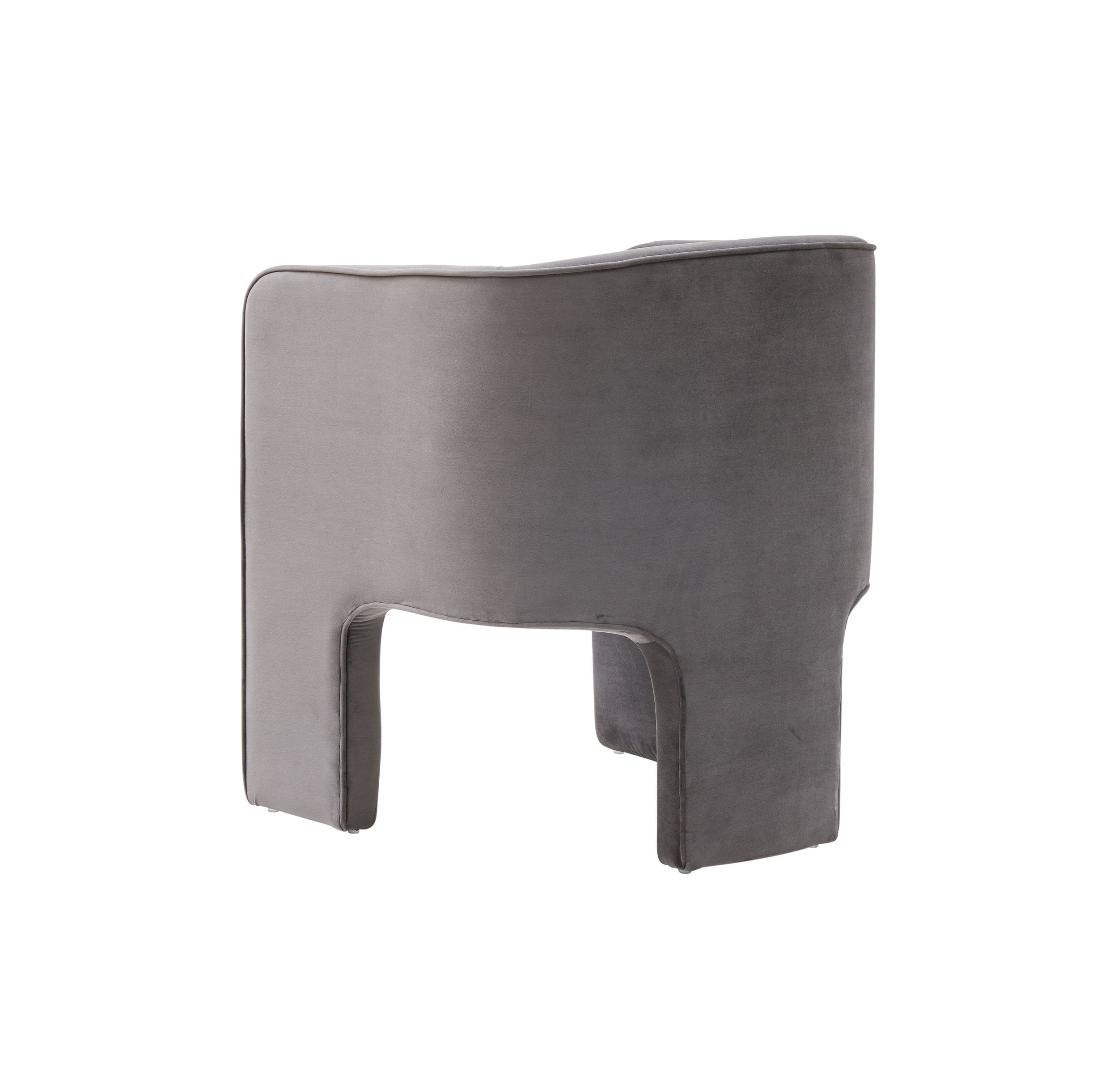 Modrest Kyle Modern Dark Grey Accent Chair-Lounge Chair-VIG-Wall2Wall Furnishings