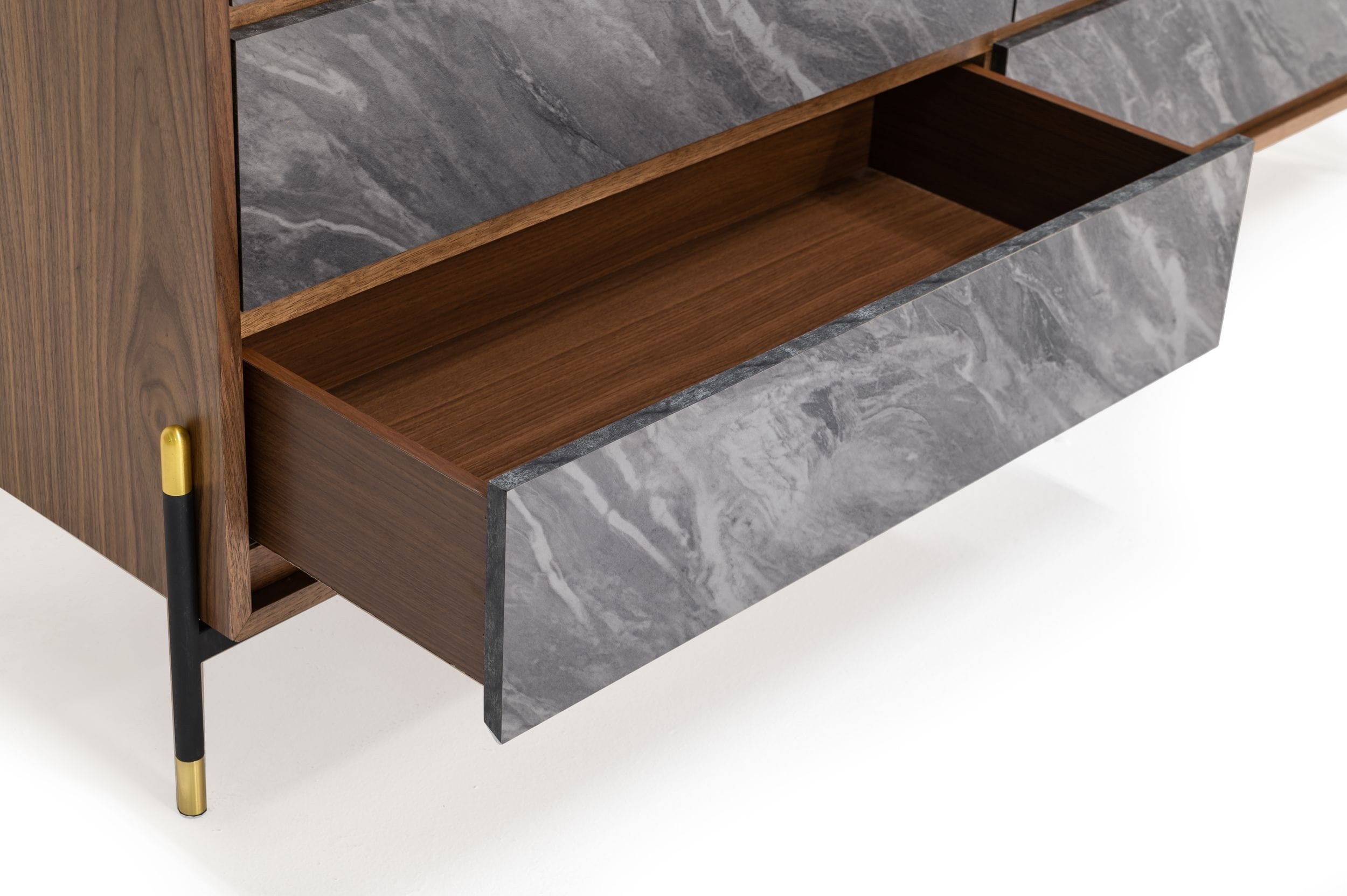 Nova Domus Metcalf - Mid-Century Walnut & Grey Dresser-Dresser-VIG-Wall2Wall Furnishings