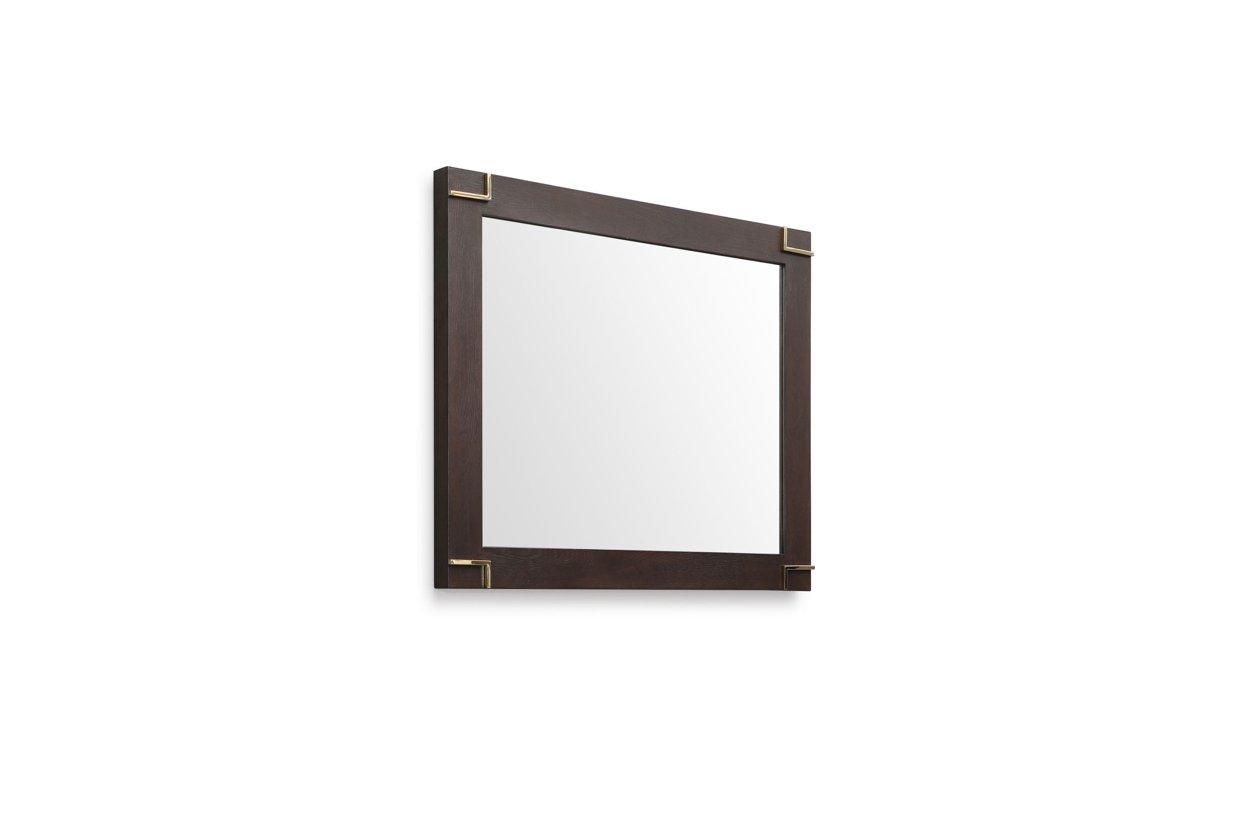 Modrest Moontide - Modern Smoked Ash & Gold Mirror-Mirror-VIG-Wall2Wall Furnishings