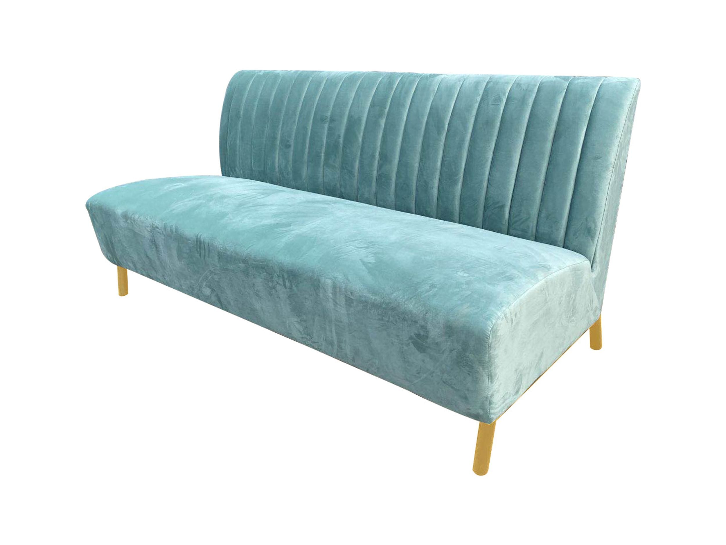 Divani Casa Mosko - Modern Light Green & Gold Fabric Sofa-Sofa-VIG-Wall2Wall Furnishings