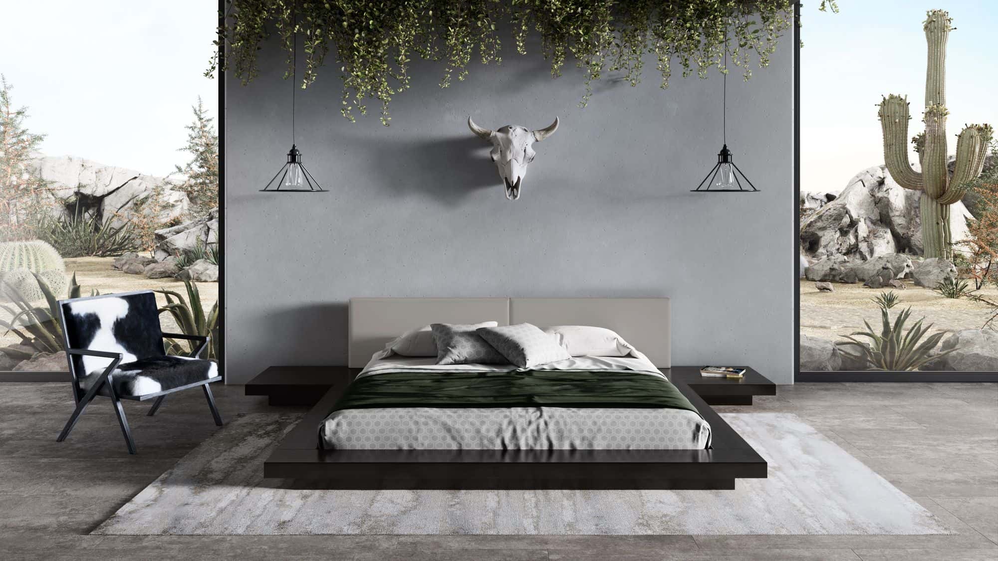 Modrest Tokyo - Contemporary Platform Bed-Bed-VIG-Wall2Wall Furnishings