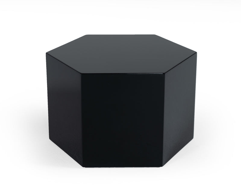 Modrest Newmont - Small Black High Gloss End Table-End Table-VIG-Wall2Wall Furnishings