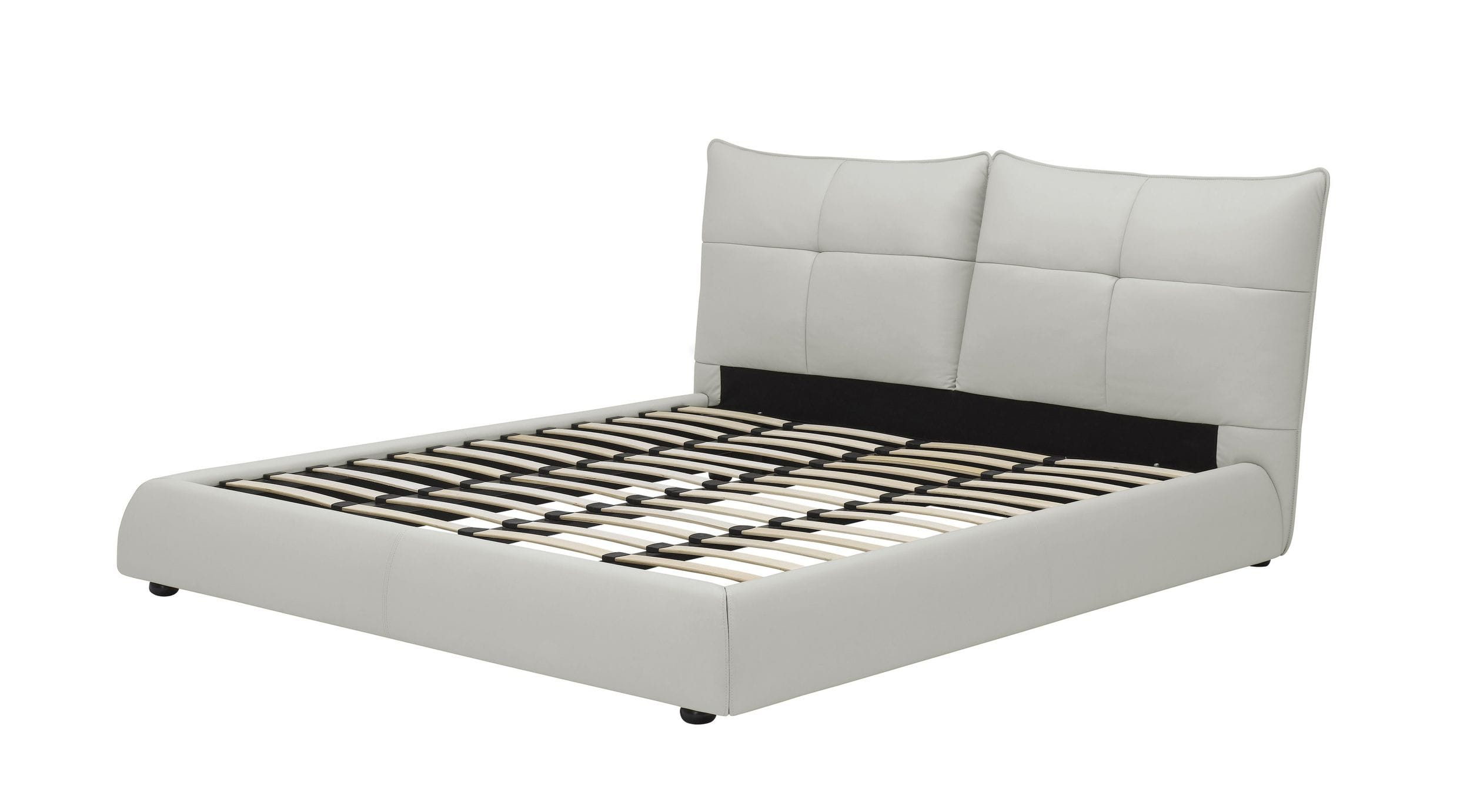 Modrest Patrick - Modern White Leather Bed-Bed-VIG-Wall2Wall Furnishings