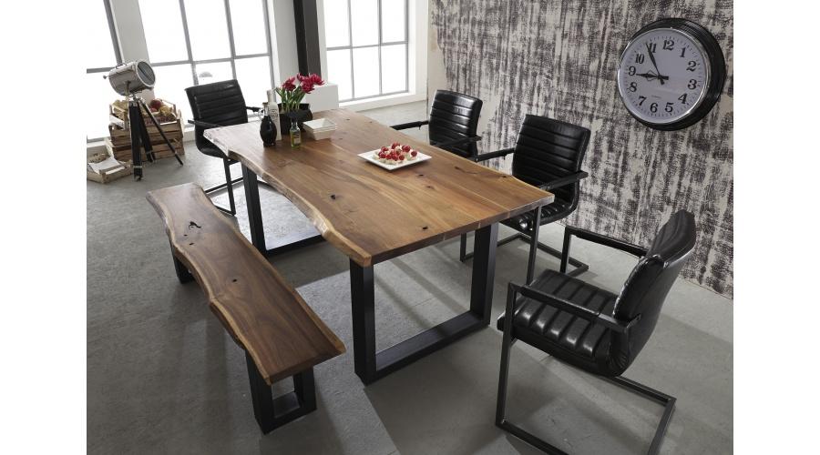 Modrest Taylor Modern Live Edge Wood Dining Table-Dining Table-VIG-Wall2Wall Furnishings