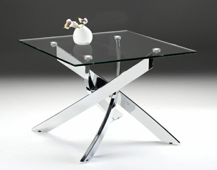 Modrest Pyrite Modern Glass End Table-End Table-VIG-Wall2Wall Furnishings