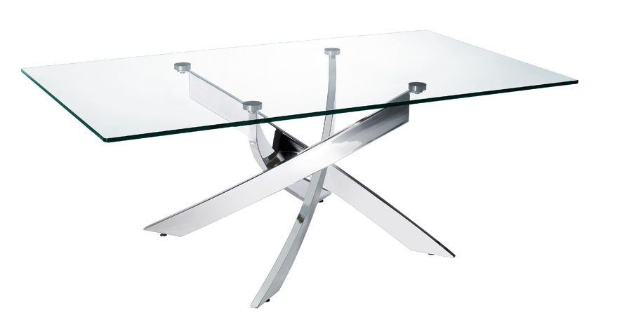 Modrest Pyrite Modern Glass Coffee Table-Coffee Table-VIG-Wall2Wall Furnishings