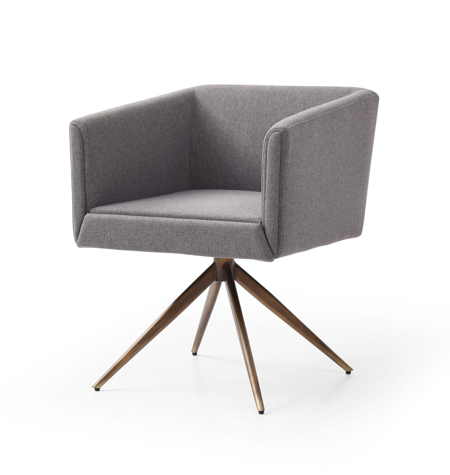 Modrest Riaglow - Contemporary Dark Grey Fabric Dining Chair-Dining Chair-VIG-Wall2Wall Furnishings