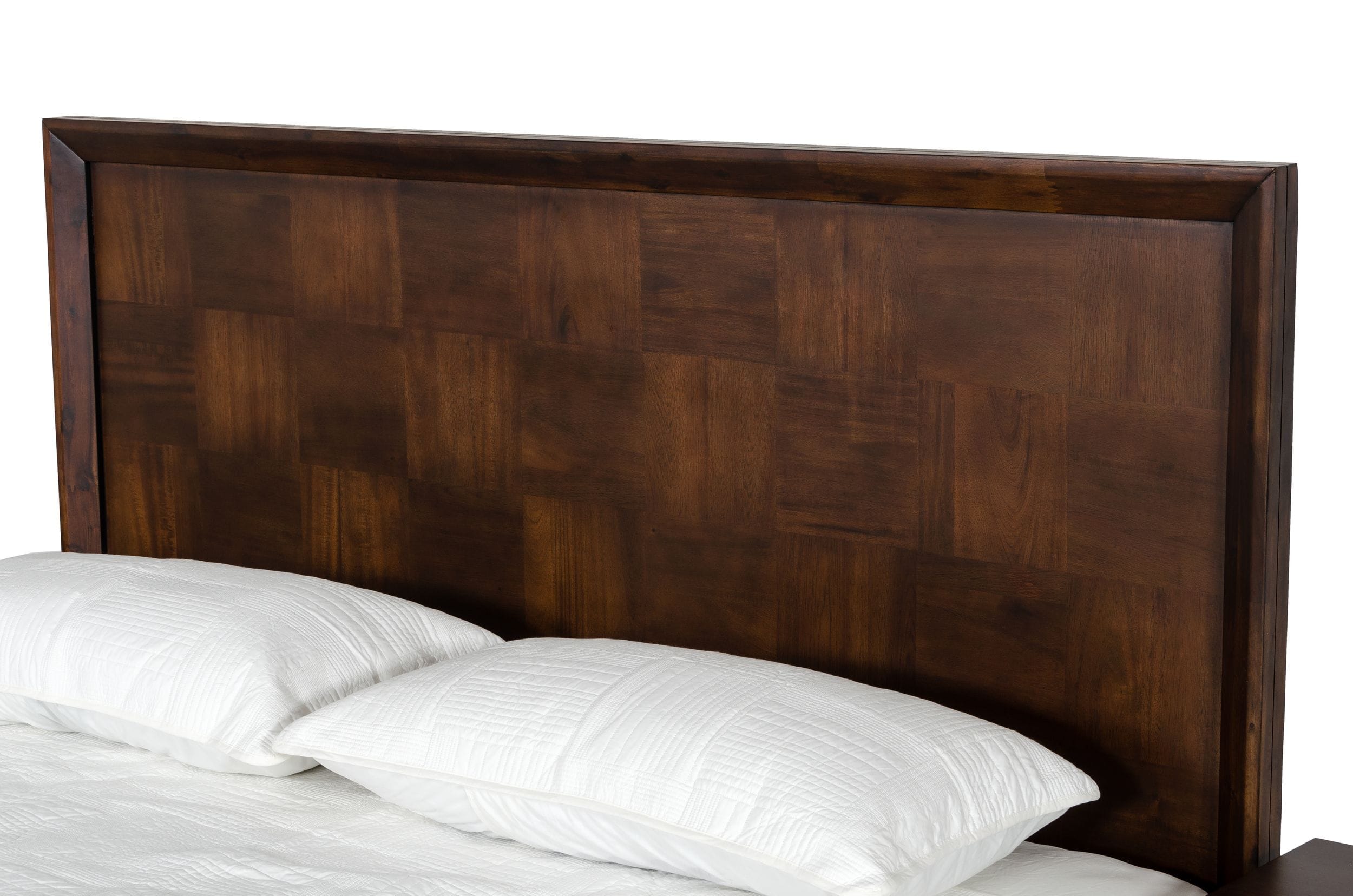 Modrest Shane - Modern Acacia & Brass Bed-Bed-VIG-Wall2Wall Furnishings
