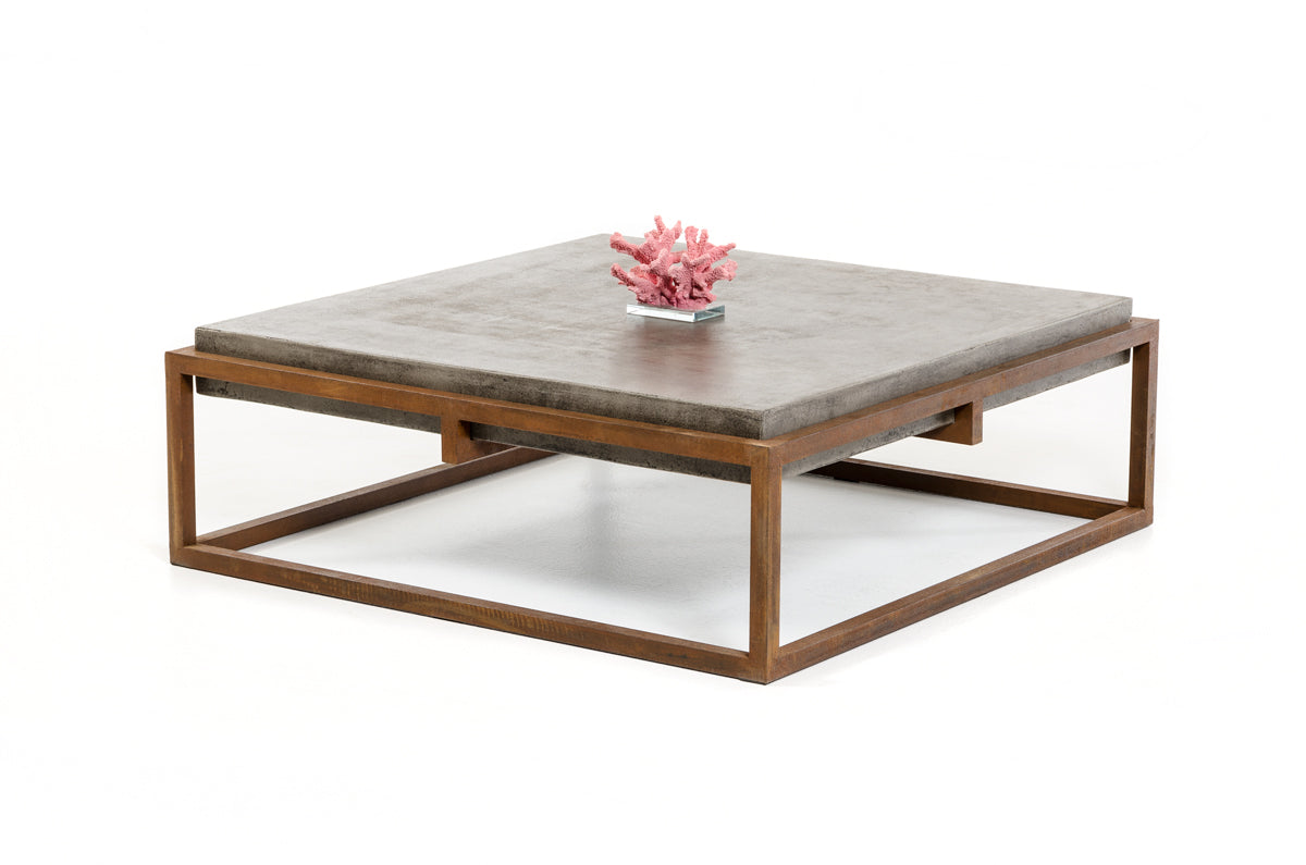 Modrest Shepard Modern Concrete Coffee Table-Coffee Table-VIG-Wall2Wall Furnishings