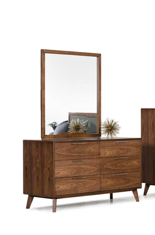 Nova Domus Soria Modern Walnut Mirror-Mirror-VIG-Wall2Wall Furnishings