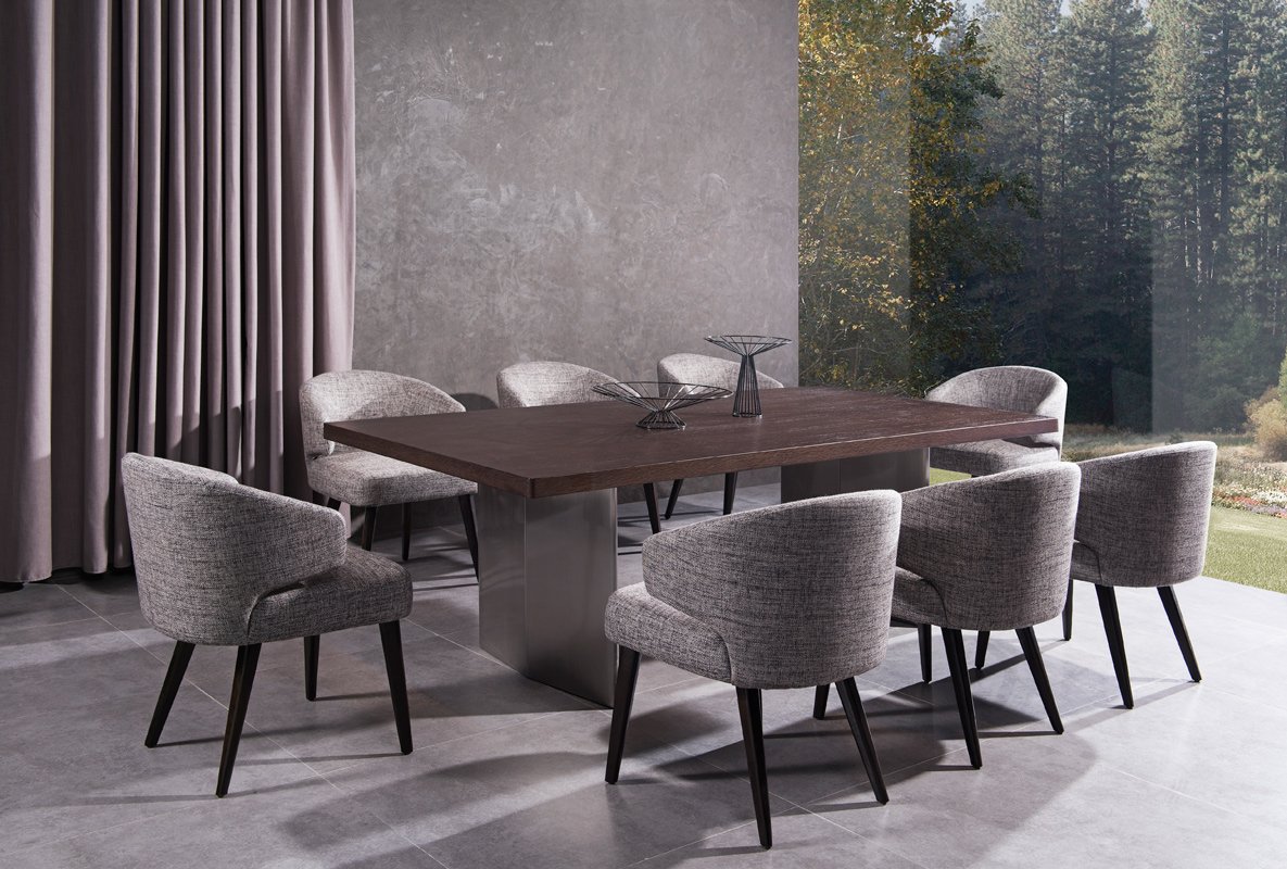 Modrest Carlton Modern Fabric Dining Chair-Dining Chair-VIG-Wall2Wall Furnishings