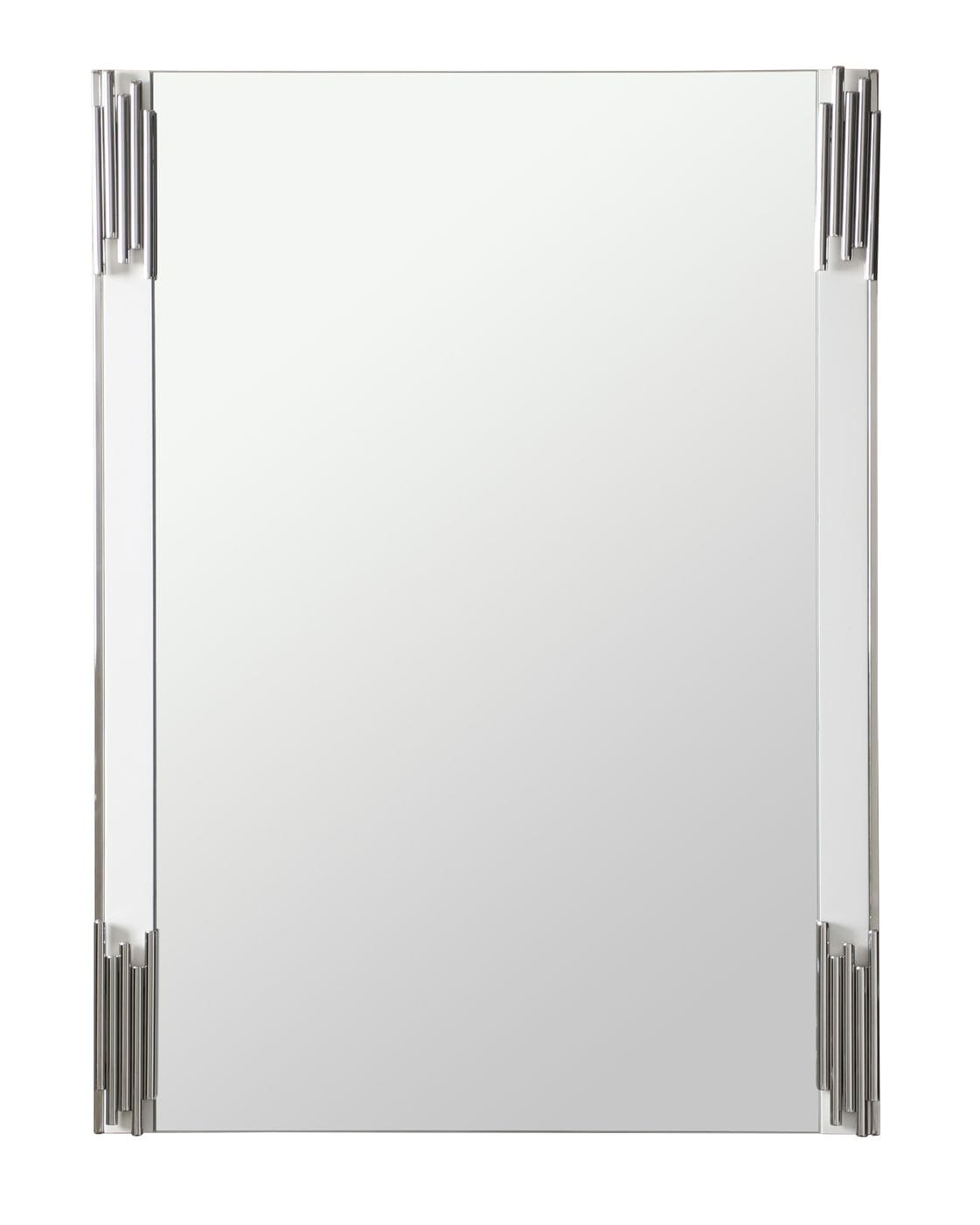 Modrest Token - Modern White & Stainless Steel Mirror-Mirror-VIG-Wall2Wall Furnishings