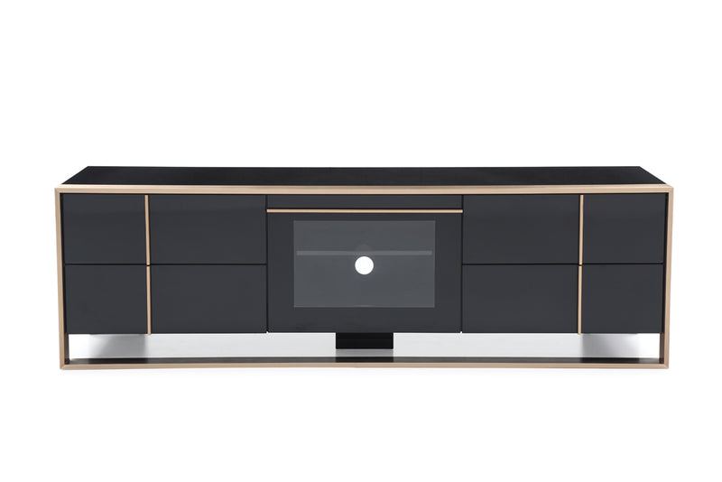Nova Domus Cartier Modern Black & Rosegold TV Stand-TV Stand-VIG-Wall2Wall Furnishings