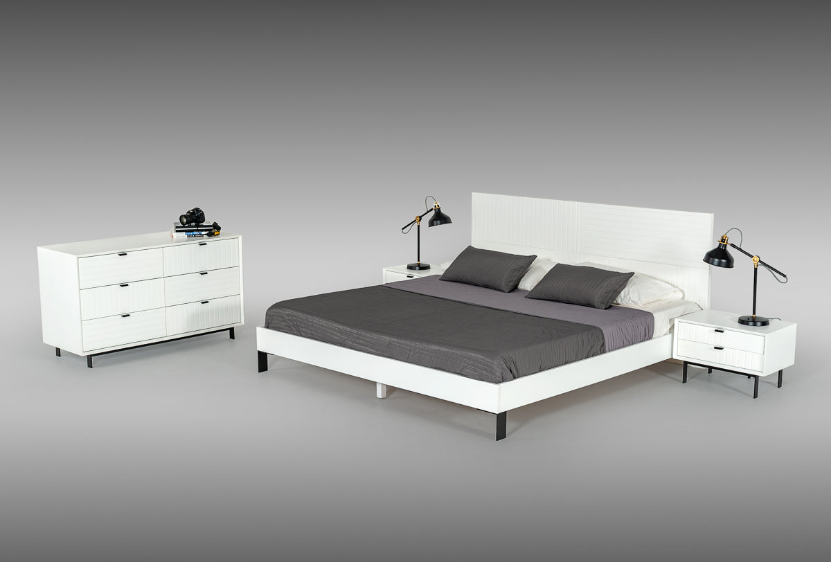 Nova Domus Valencia Contemporary White Bedroom Set-Bedroom Set-VIG-Wall2Wall Furnishings