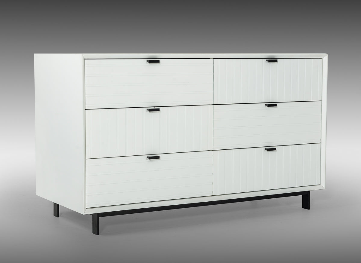Nova Domus Valencia Contemporary White Dresser-Dresser-VIG-Wall2Wall Furnishings