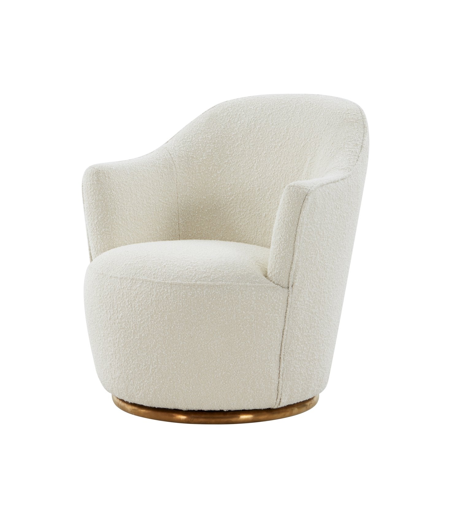 Modrest Vera - Modern Sherpa Swivel Accent Chair-Lounge Chair-VIG-Wall2Wall Furnishings