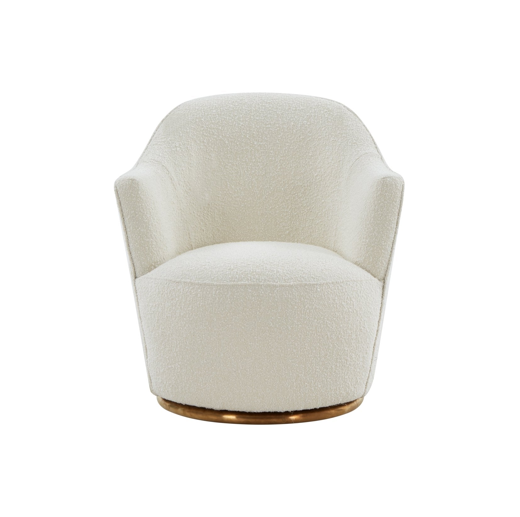 Modrest Vera - Modern Sherpa Swivel Accent Chair-Lounge Chair-VIG-Wall2Wall Furnishings